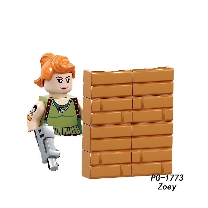 Beliebter Film 'Fortnite', Action-Minifiguren, Skelettkrieger, Zoe, Bausteine, Kinderspielzeug, Weihnachts- und Geburtstagsgeschenke