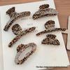 Leopard Print Acetate Hair Clip: Large, Chic Claw for Thick Hair and Elegant Updos