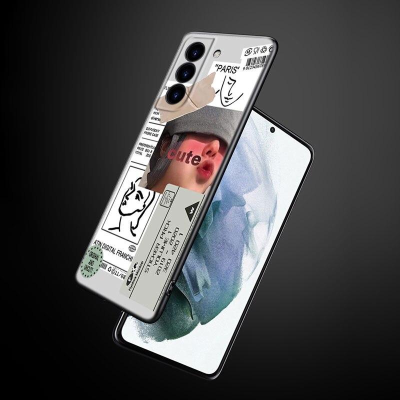 Funny Art Aesthetic David Mona Lisa Phone Case For Samsung Galaxy S22 Pro S21 S20 Ultra FE S10 Lite 5G S10E S9 S8 Plus Cover