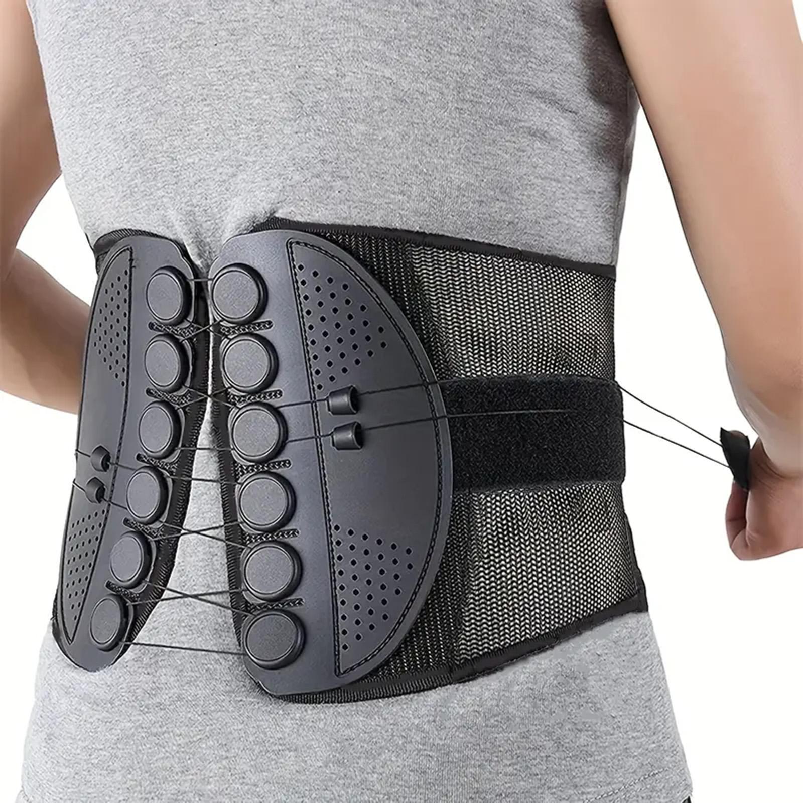 

Waist Support Exercise Pressure Support Waist Belt with High Elastic Pressure Posture Corrector Sport Waist Belt M