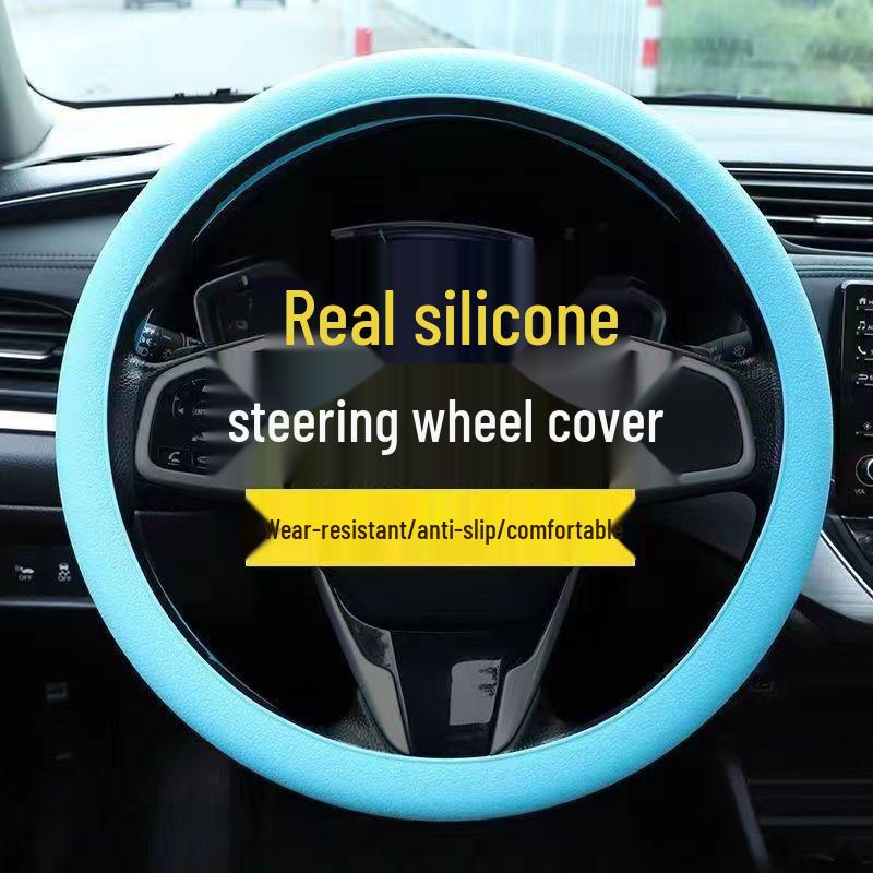 Universal Silicone Non-slip Steering Wheel Cover - Sweatproof, All-Season