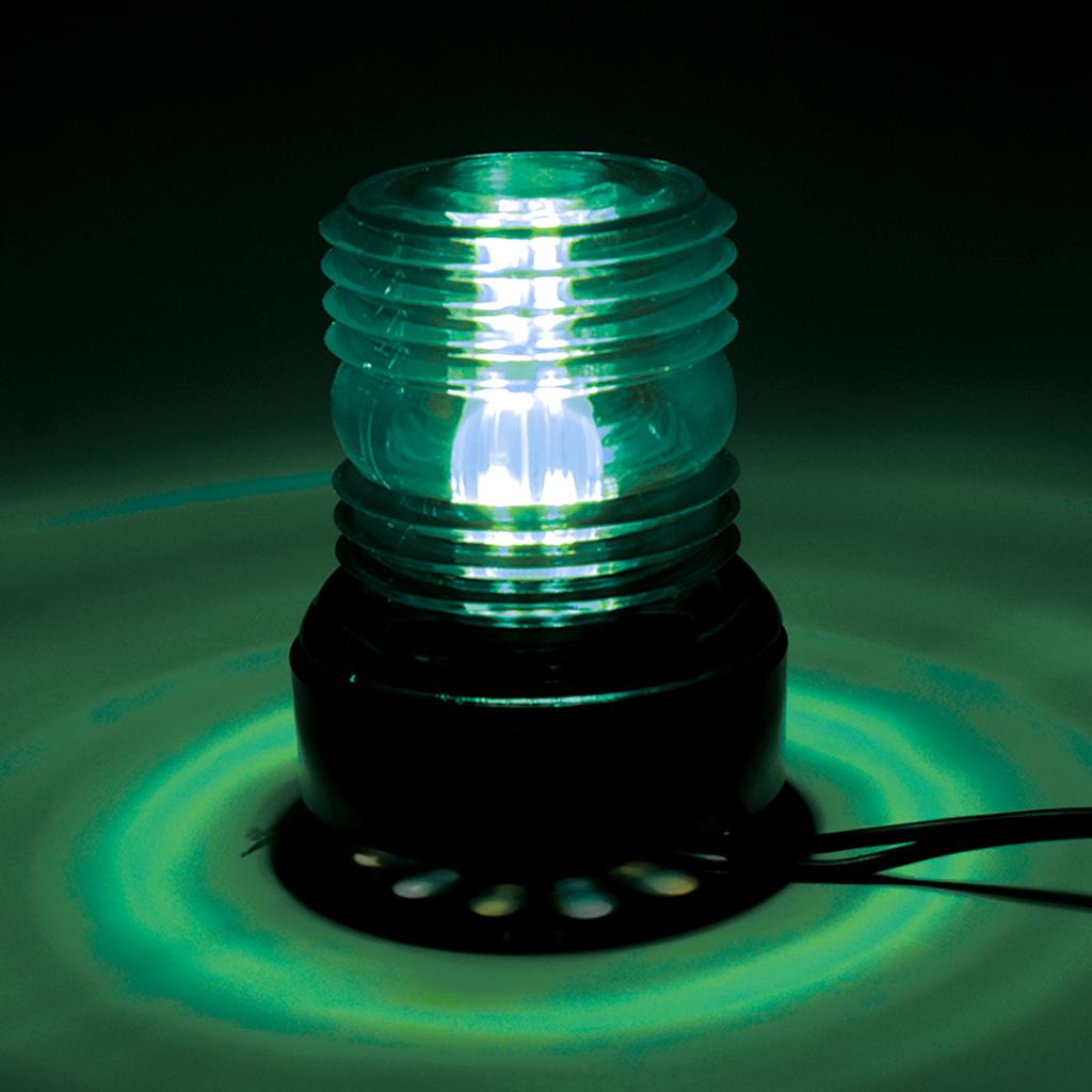 Wasserdichte LED Ankerleuchte Boot 12-24V Marineboot Yacht Navigationslicht Rundum 360 Grad 3 Farben Zubehör Marineleuchte