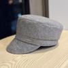 New high-quality wool beret for women, fashionable newsboy cap for autumn and winter, high crown design to make the face appear smaller, duckbill cap