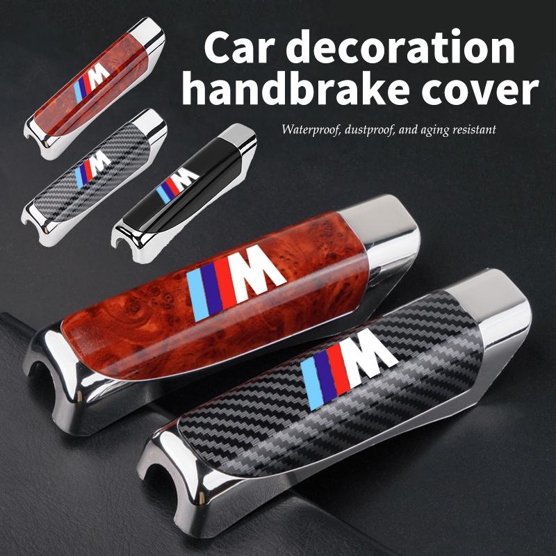 Car Handbrake Grips Protection Cover Parking Brake Decoration For BMW Performance M E87 E30 E46 E28 F35 G20 E93 F20 X3 X