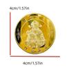 Medaille des Reichtums Goldmünze Möge Reichtum großzügig zu Ihnen kommen Dekorative Glücksmünze Für Sammler Geschenk für Freunde