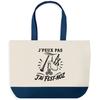 Shopping Bag - PLANETEE - I Can't I Have Fest-noz (minimalist) - Cotton 45×40×15 Cm - 27 L - DTG Printing