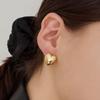 Dmoment Isla One-Touch Heart Earrings (14k Gold Plated)
