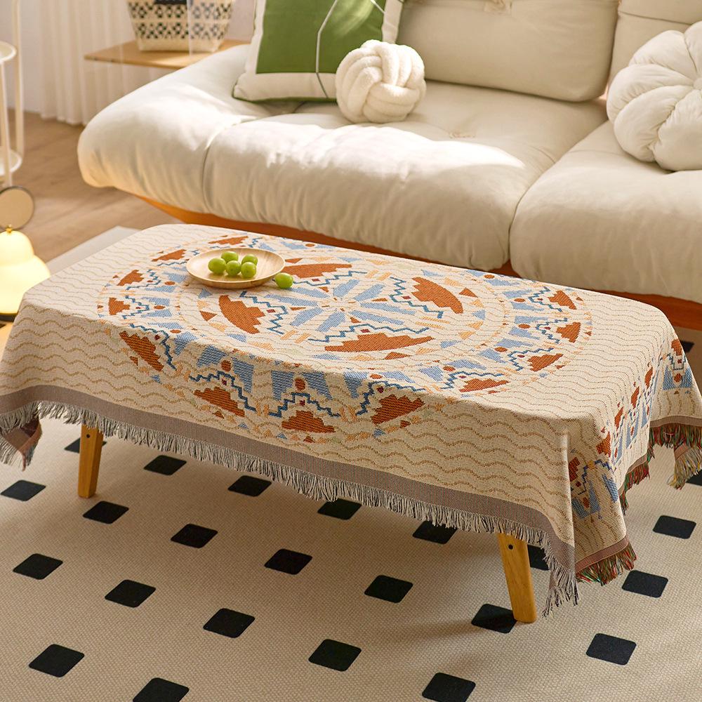 

Этнический стиль уличная скатерть для кемпинга и обедов - Декор кофейного столика для посиделок сестер 90x90 cm