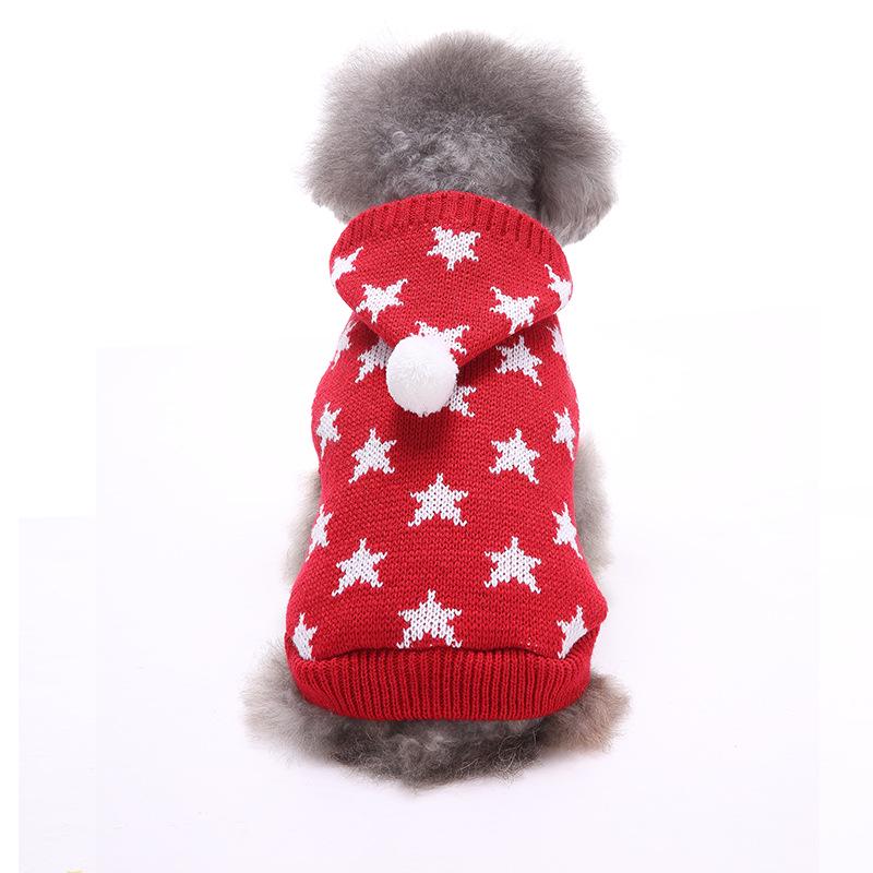 Festive Dog Sweaters: Snowflake, Christmas, Halloween, and Elk Designs