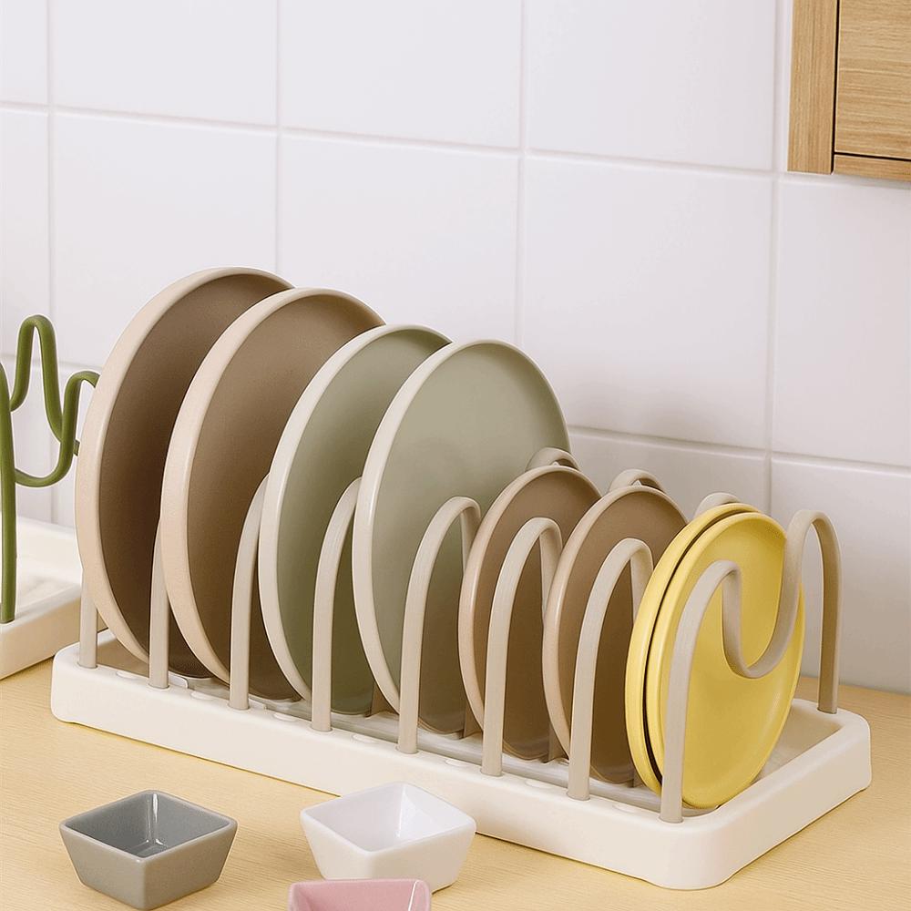 U-shaped Pot Lid Rack Adjustable Cutlery Storage Rack Multifunctional Pot Lid Holder  Kitchen