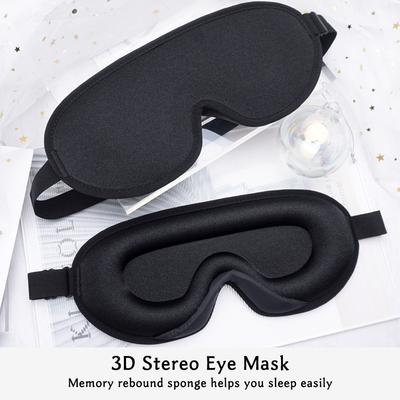 Sombreado 3D, antifaz para dormir transpirable, venda para los ojos, antifaz para dormir, parche en el ojo, antifaz para oficina, ayuda para dormir, bloquear la luz