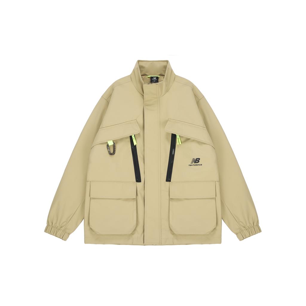 New Balance Men's New Balance Fleece Lined Stay Warm Woven Sports Jacket Khaki AMJ21357-MS