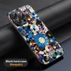 Sunflower Japan Painting M-Murakami Art Phone Case For iPhone 16 15 14 13 12 11 Plus Pro Max Limited Black Hard Case Sheepskin
