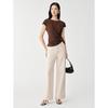 JUZUI Elegant Twist-Knot Lyocell Blend Top