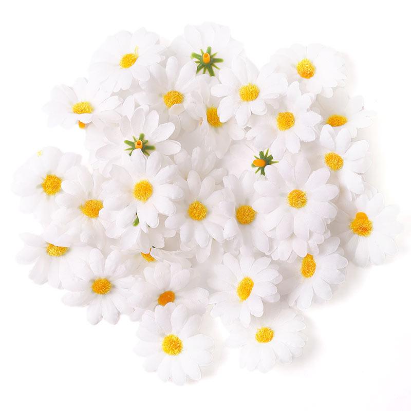 

30/50 шт. Искусственные цветы 4,5 см Шелковые Поддельные Головки цветов для Домашнего Декора Комнаты Свадебного Торжества Украшения DIY Подарки Аксессуары 30Pcs белый