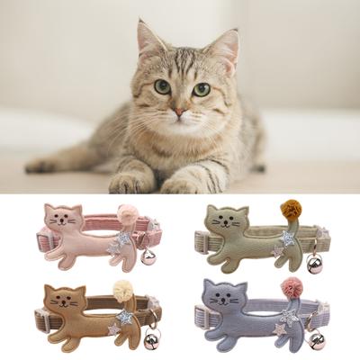 Haustierhalsband Lieblich Perfekte Geschenke Kord Cartoon Kätzchenmuster Haustierhalskette Halsband