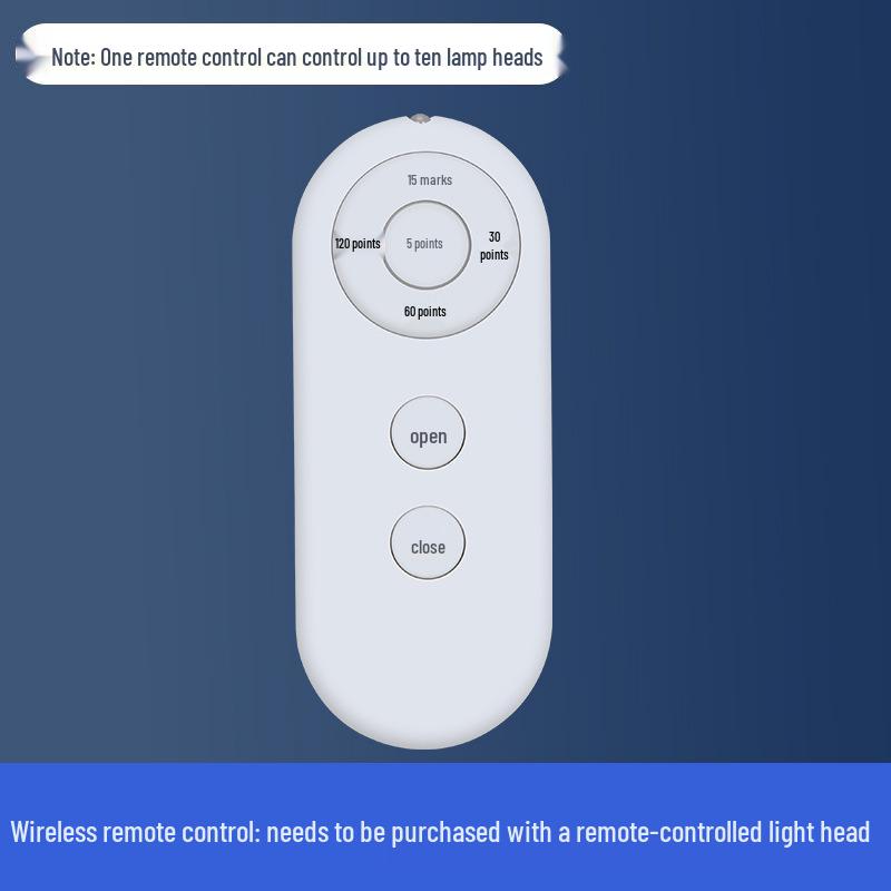 Universal Wireless Remote Control Lamp Holder for LED Bulbs, 220V Screw Base, Bedroom Lighting Fixture.