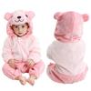 MICHLEY Carniva Baby Rompers Winter Clothes Flannel Hooded Bodysuits Pajamas Animals Overall Jumpsuit For Girls Boys Kids
