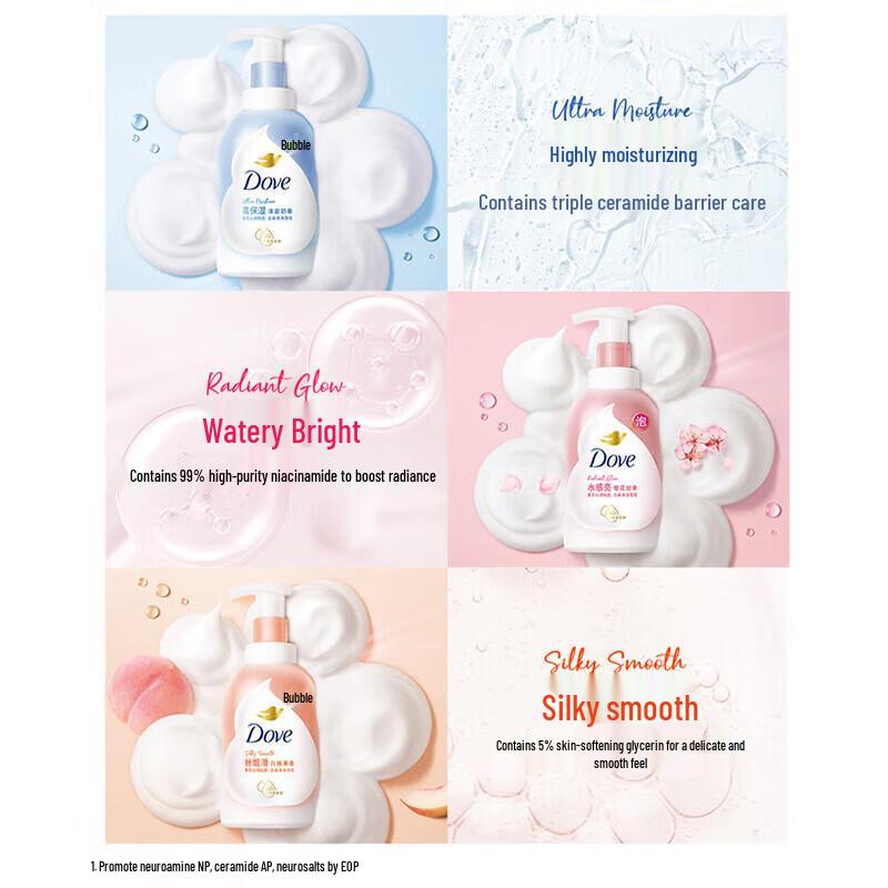 Dove Cherry Blossom Amino Acid Foaming Shower Milk