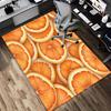 1pc Oranges Pattern Themed Rug for Home Decor, Non-slip Office Carpet, Chair mat, Outdoor Mat, Christmas and Halloween gifts-0731160