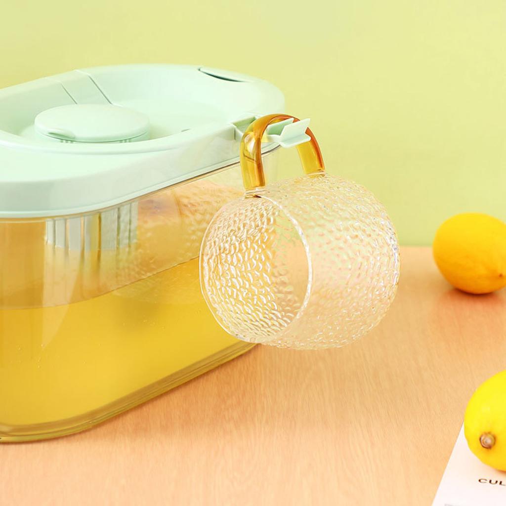4L Iced Beverage Container with Faucet Refrigerator Juice Milk Beer Containers Large-capacity Leakproof Drinkware for Home Party