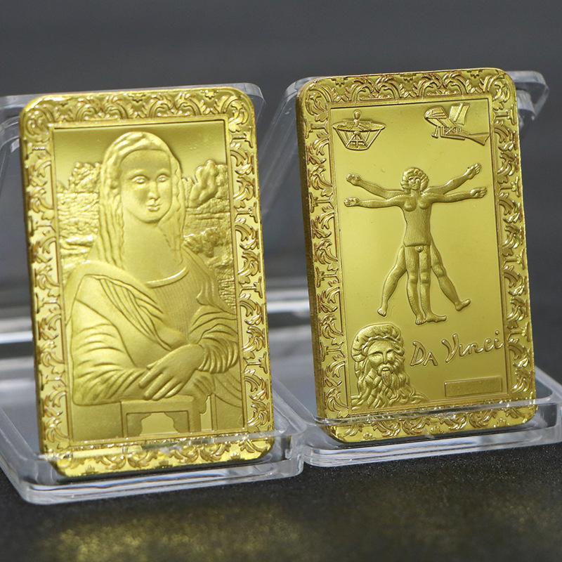 European USA Euro Gold Bar Fine Gold Commemorative Bullion Bar Collection