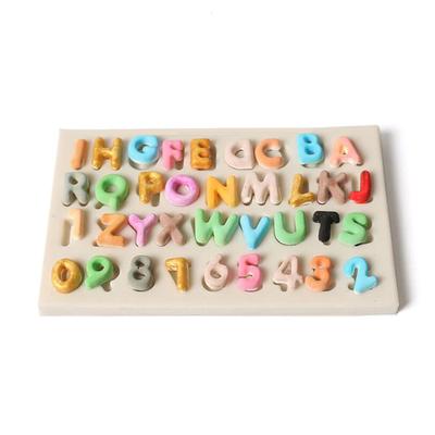 Silicone Letters Numbers Fondant Cake Mold Diy Sugarcraft Chocolate Baking Decor