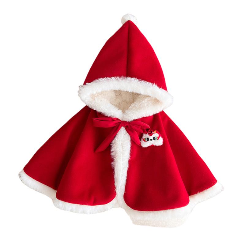 Pelerină de iarnă din catifea pentru bebelușă - Șal de prințesă rezistent la vânt pentru nou-născuți