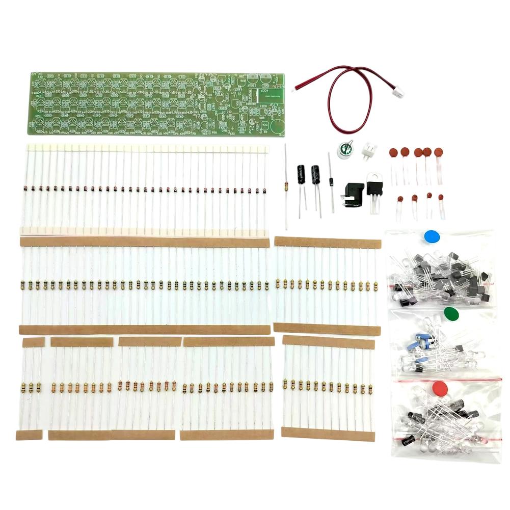 1PC Voice-controlled Sensor Light Components 17.5*4.5cm Control LED Level LED DIY Kit DIY Electronic Production Music Spectrum
