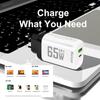 Six-Port QC3.0 30W Charger with EU/US/UK Plug for Fast Mobile Charging