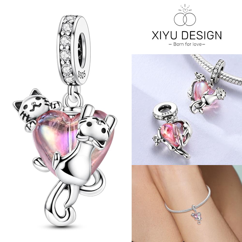 Splittable Mother Daughter Dangle Charm Bead Component Bead Components Compatible With Authentic Original Bracelet High Quality Fine Jewelry Designed