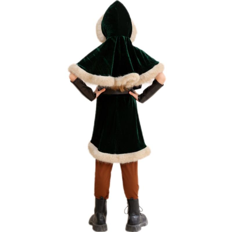 Children's Medieval Dark Viking Female Warrior Costume, Halloween Christmas Costume