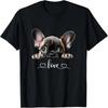 Niedlicher Hunde-Grafik Liebe Französische Bulldogge Welpe Hund T-Shirt