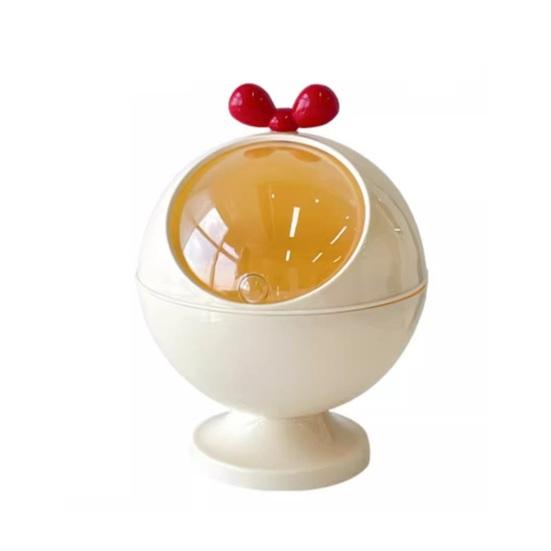 

Powder Puffs Storage Box with Slide Lid Makeup Organizer Space Saving Cosmetic Storage Container for Beauty Sponges Air Cushions 1pc