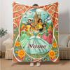 Custom 1pc Princesses Gather Around Castle Blanket, Soft And Comfortable Blanket, Casual Warm, Camping Travel Blanket, Birthday Gift Q910207