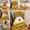 Nylon Cute Honeybee Backpack With Embroidery For Casual Travel And Student Use