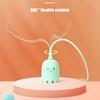 Swinging Tail Cat Toy 2-in-1 Automatic Silicone Tail Cat Teaser Toy Cat Wand Toy Rechargeable Interactive Cat Toy for Indoor Cat
