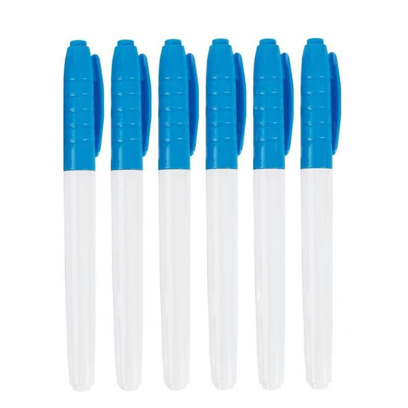 6pcs Color Erasable Whiteboard Pen Extremely Fine Tip 0.5mm Dry Erasing Pen Office Teaching Examination Art Marker Pen