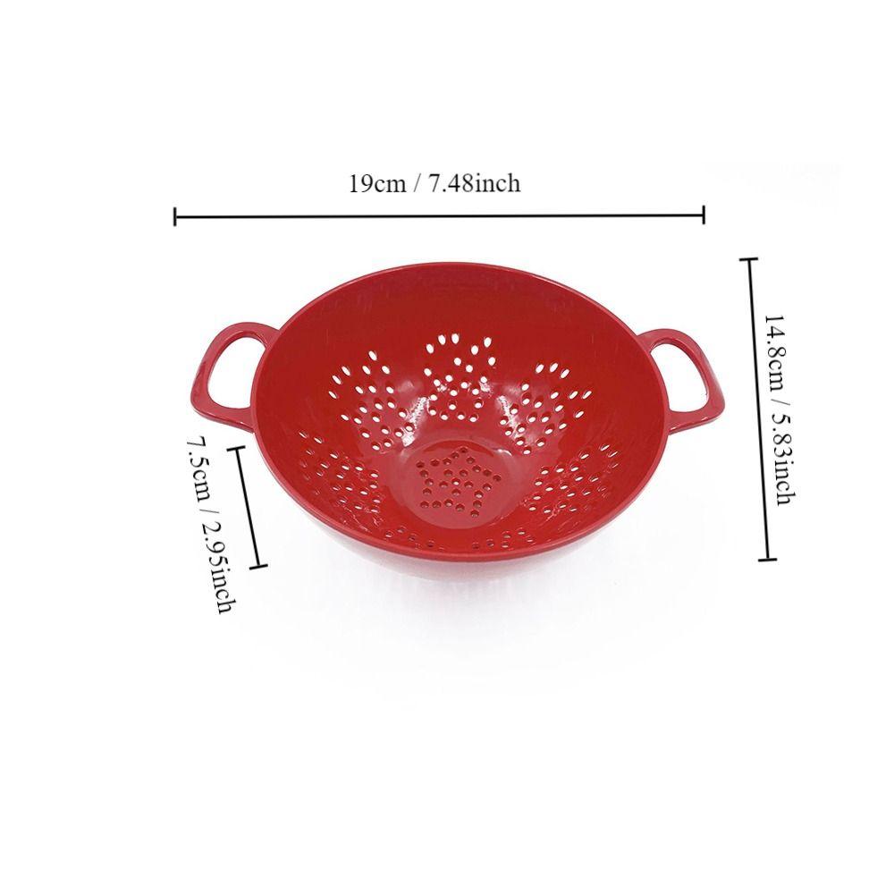 6 Inch Vegetable Strainer Plastic Fruit Draining Basket Durable Food Colander  Kitchen
