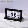 Creative Wooden Flip-Page Perpetual Desktop Calendar – INS Style, Simple Disassembly, Ideal for Office Decor.