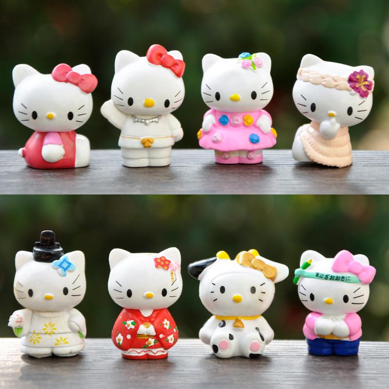 Kimono Dolls Cartoon Anime Accessories Desktop Toys Decorations