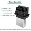 Front HVAC Blower Motor Resistor for Chrysler Town & Country Voyager Dodge Grand Caravan (with Automatic Temperature Control)