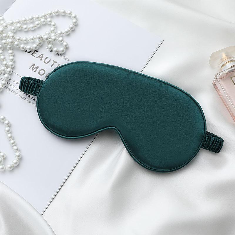 Double Sided Silk Eye Mask for Men Women Light Blocking Breathable for Travel Home Sleep Nap Rest
