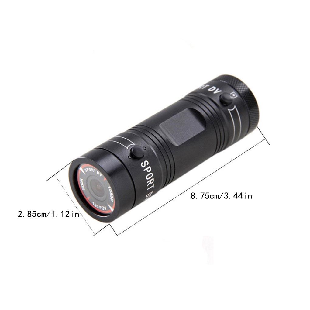 Mini Sport DV Action Sports Camera Flashlight Helmet Full HD 1080P Video Ideal for Bike, Cycle, Motorcycle Waterproof Camcorder