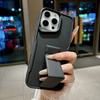 Luxury Solid Color Silicone Phone Case For iPhone 17 16 15 14 13 12 11 ProMax With Bracket Soft TPU Shockproof Bumper Back Cover