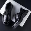 2025 new men's leather shoes genuine leather high-end men's shoes first layer cowhide dress business big head wedding derby shoes
