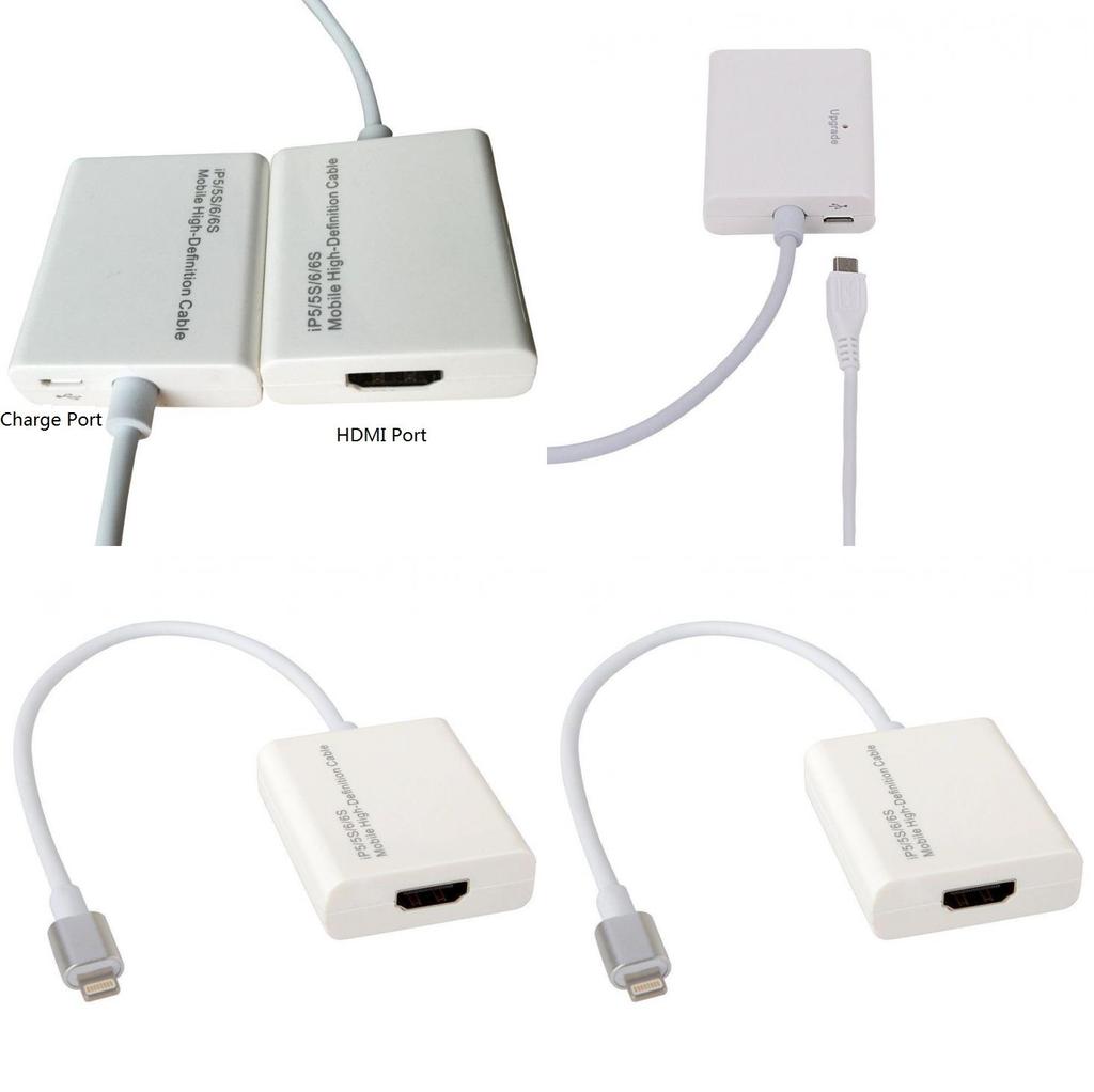 Apple Lightning To Hdmi Adapter Cable With Copper Core For Screen Mirroring And Hd Video Streaming
