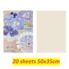 Retro Wrapping Paper Romantic Flower Wrapping Paper Kraft Gift Paper Florist Bouquet Packaging Material For Gift Wrapping Pack