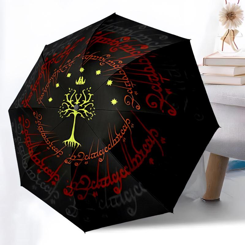 

1pc Tree of Gondor Automatic Folding Umbrella Durable Iron Frame,All Seasons Home Travel Outdoor Multifunctional Umbrella yy251115077