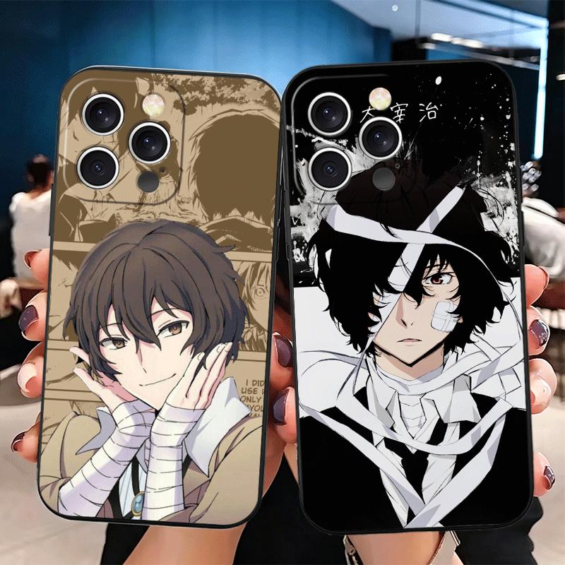 Bungo Stray Dogs Dazai Soft Phone Case for iPhone 16 16E 17 Air 15 Pro Max 14 Plus 13 Mini 11 12 7 Black Cover Back Shell